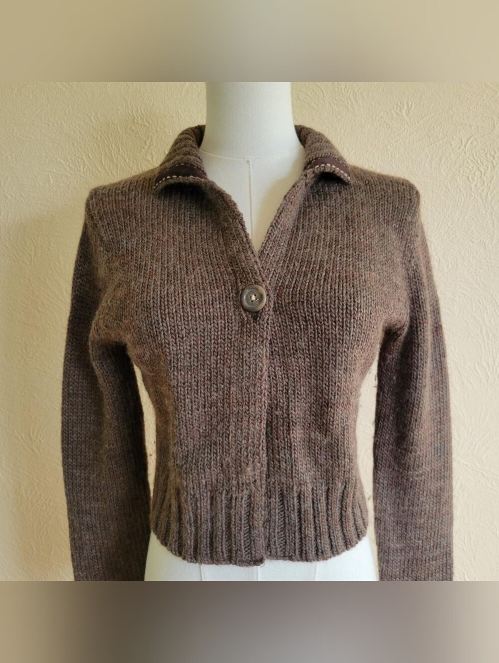American Eagle | Vintage Brown Wool Blend Cardigan